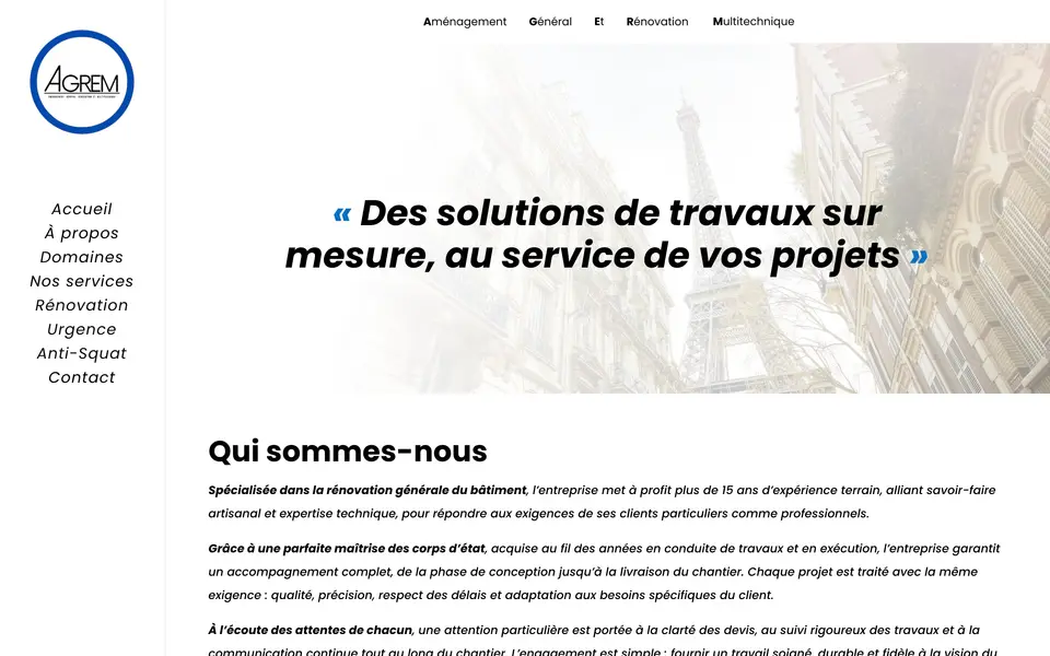 Le site d’Agrem, rénovation générale, Aulnay-sous-Bois, réalisé par Odratta